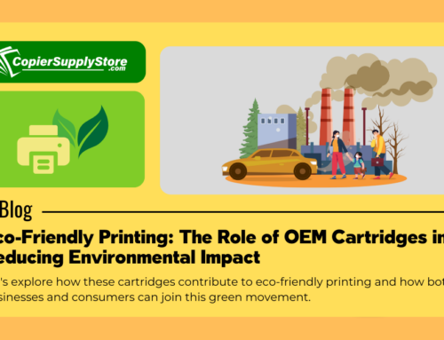 Eco-Friendly Printing: The Role of OEM Cartridges in Reducing Environmental Impact